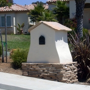 Stone-and-Stucco-Mailbox